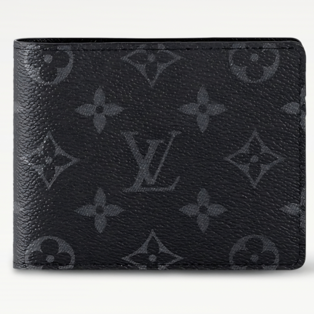 Louis Vuitton Men’s Black Monogram Eclipse Multiple Bifold Wallet M61695 (NWT) - Picture 2 of 10